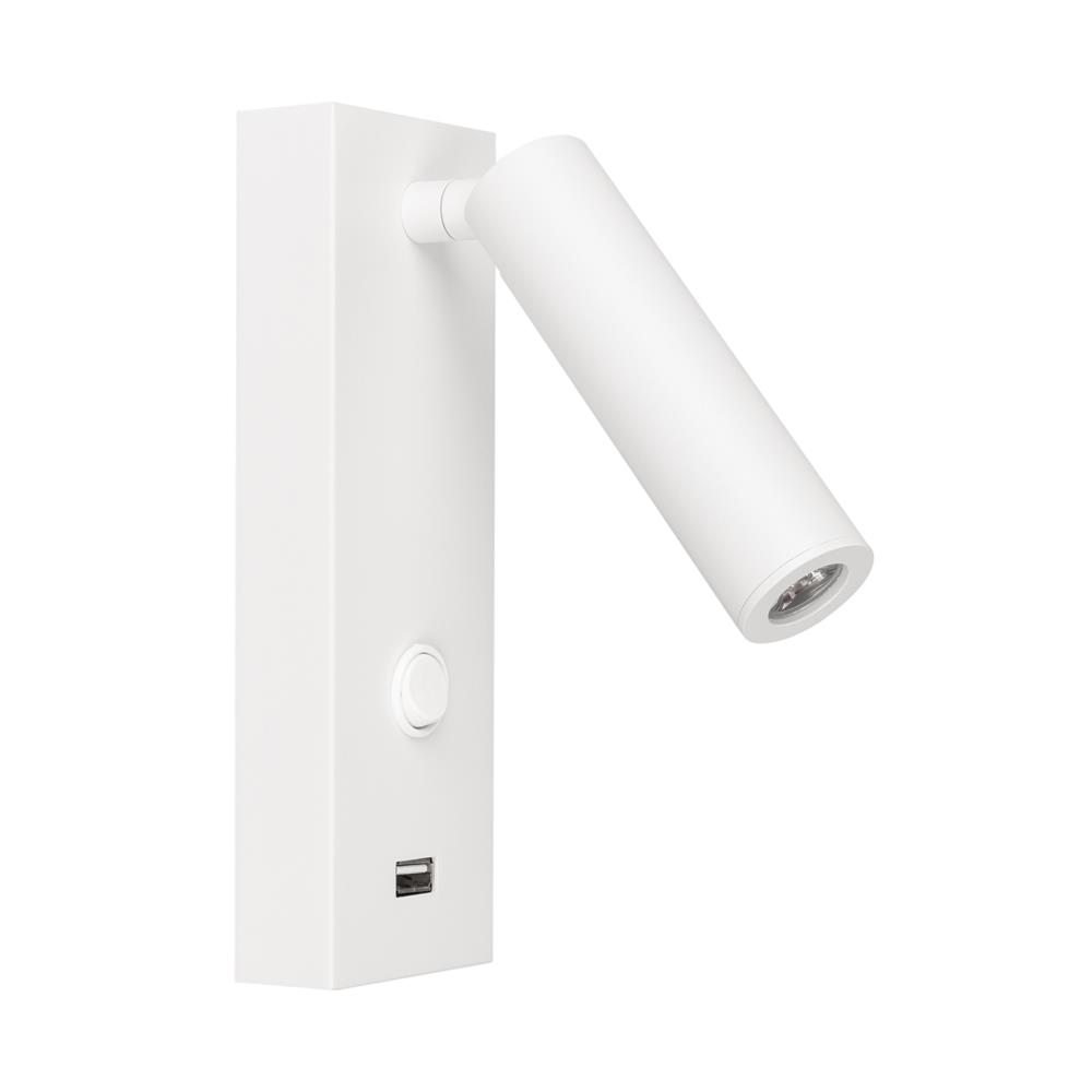 Светильник Arlight SP-BED-CHARGE-S60x125-3W Warm3000 (WH, 20 deg, 230V)