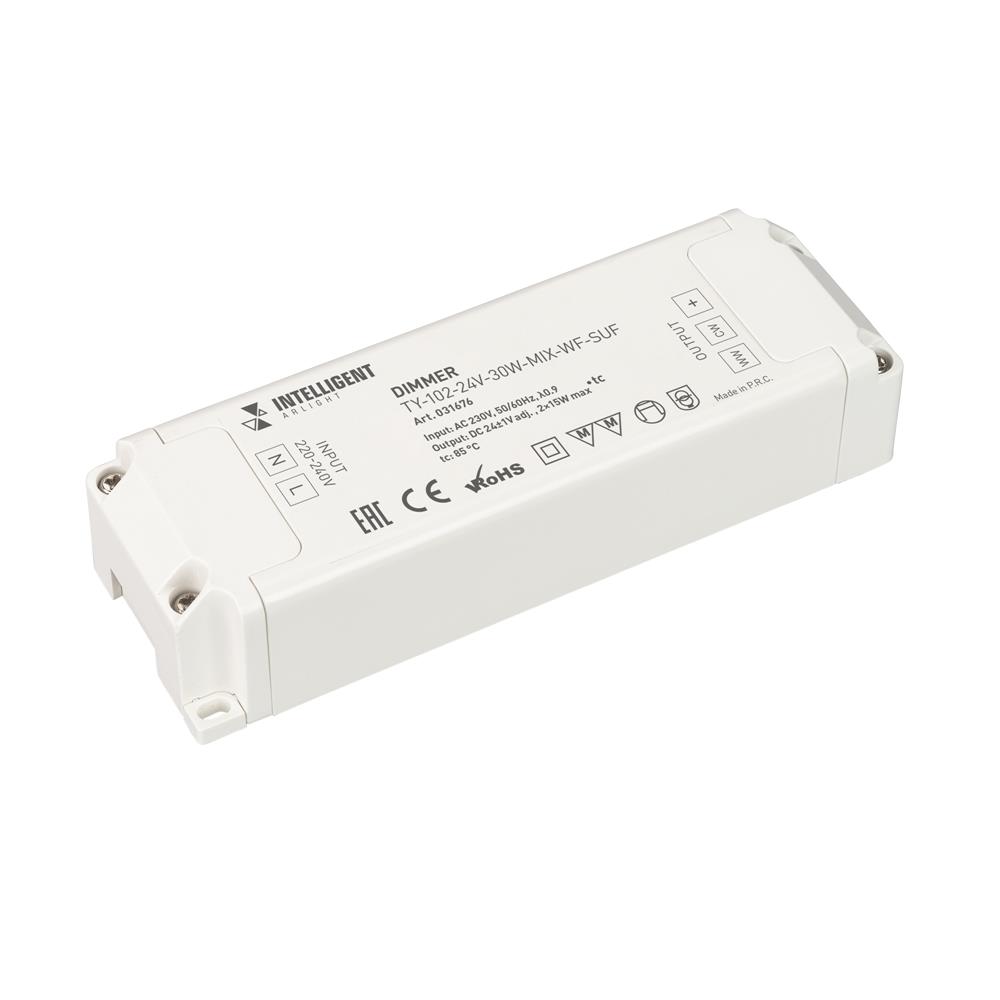 Диммер Arlight TY-102-24V-30W-MIX-WF-SUF (230V, WIFI, 433MHz, 2x0.6A)