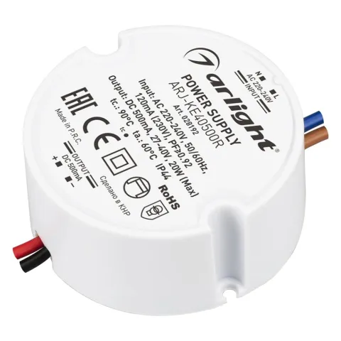 Блок питания Arlight ARJ-KE40500R (20W, 500mA, PFC)