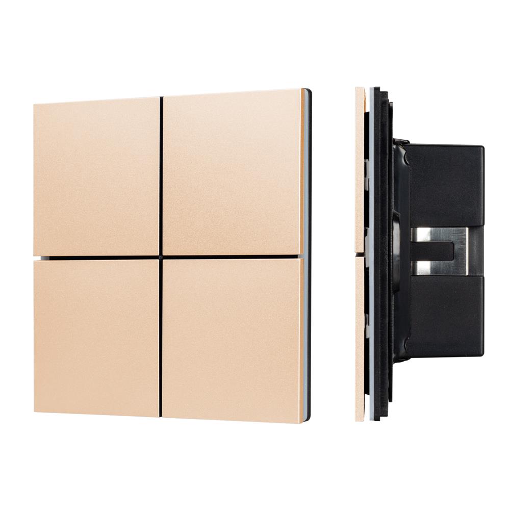 Кнопочная панель Arlight KNX-304-23-IN Champagne (BUS, Frameless)