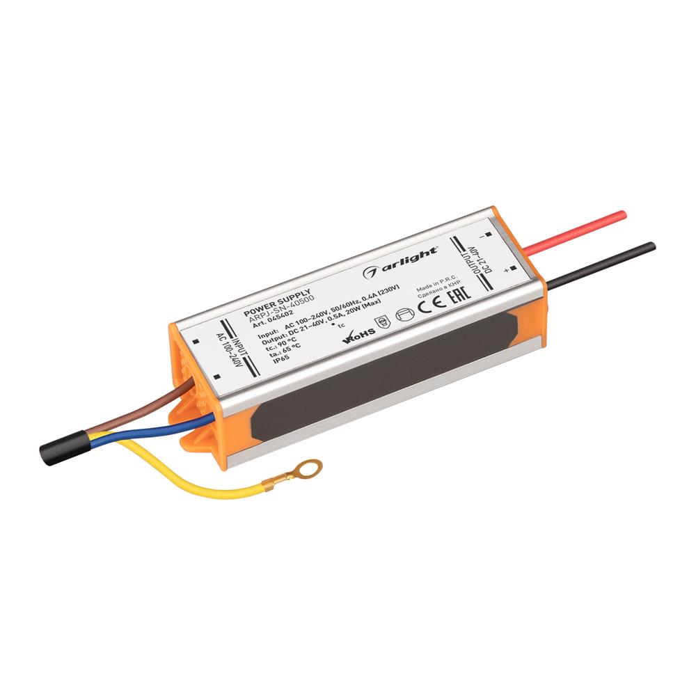 Блок питания Arlight ARPJ-SN-40500 (20W, 21-40V, 500mA)