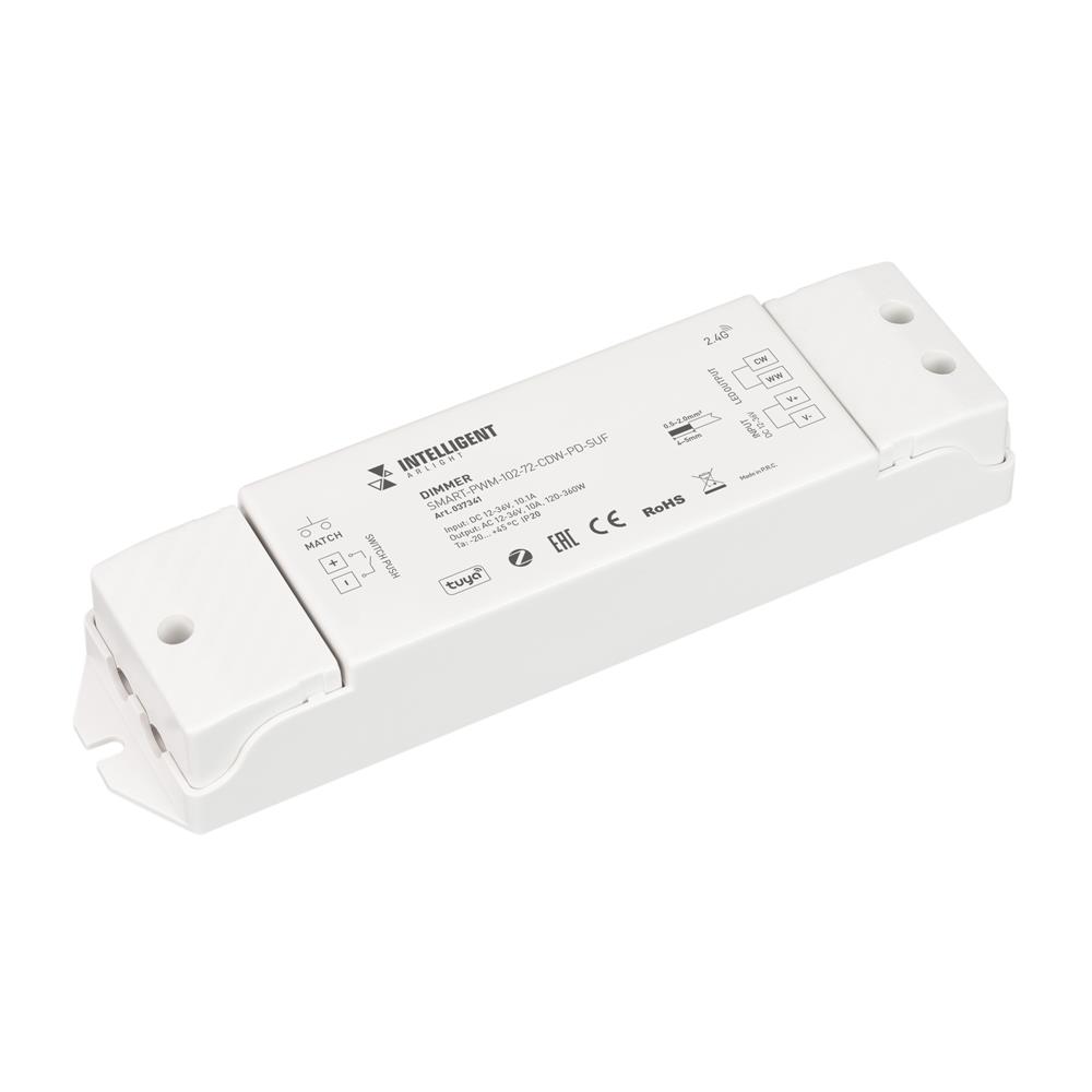 Диммер Arlight SMART-PWM-102-72-CDW-PD-SUF (12-36V, 2x5A, ZB, 2.4G)