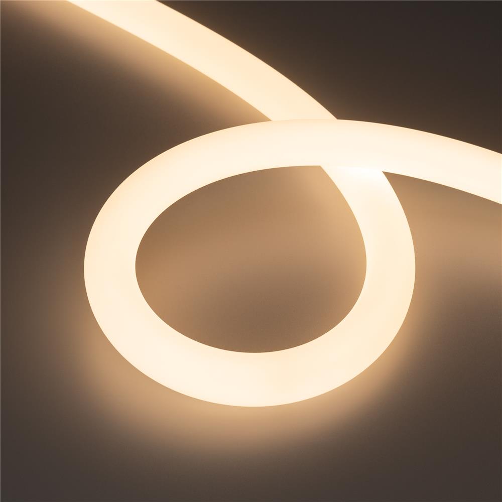 Светодиодная лента герметичная Arlight MOONLIGHT-SIDE-FP-X1088-D25mm 24V Warm3000 (20 W/m, IP65, 5m, wire x1)