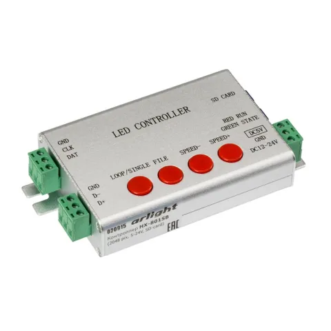 Контроллер Arlight HX-801SB (2048 pix, 5-24V, SD-card)