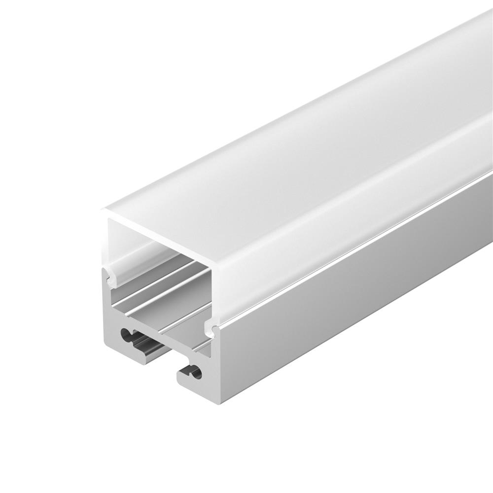 Профиль с экраном Arlight SL-LINE-2011M-2500 ANOD+OPAL SQUARE