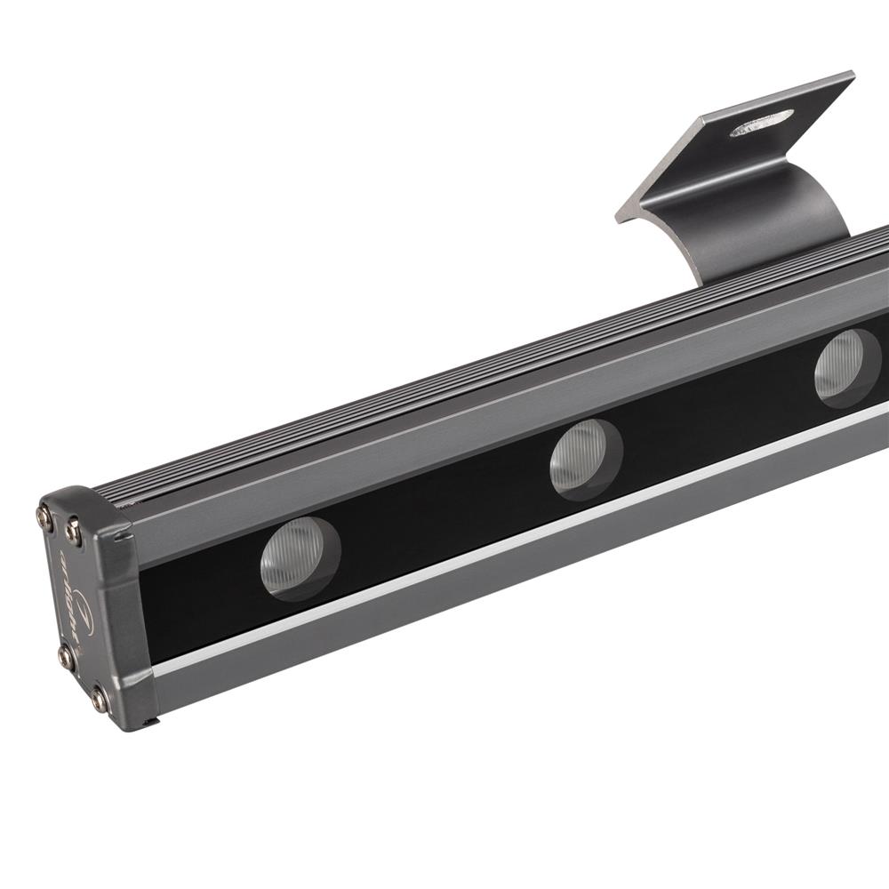 Светодиодный прожектор Arlight AR-LINE-1000L-48W-24V RGB-Warm3000 (Grey, 15x45 deg, DMX512)