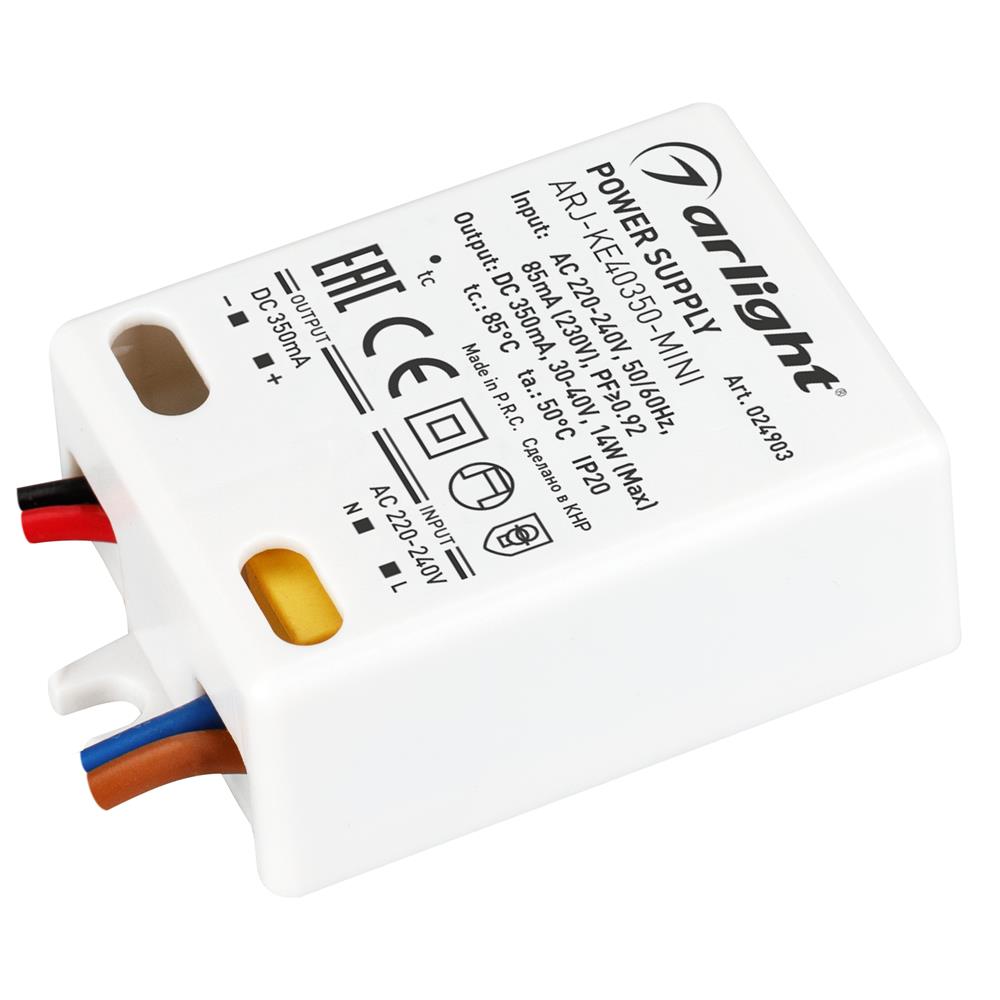 Блок питания Arlight ARJ-KE40350-MINI (14W, 350mA, PFC)