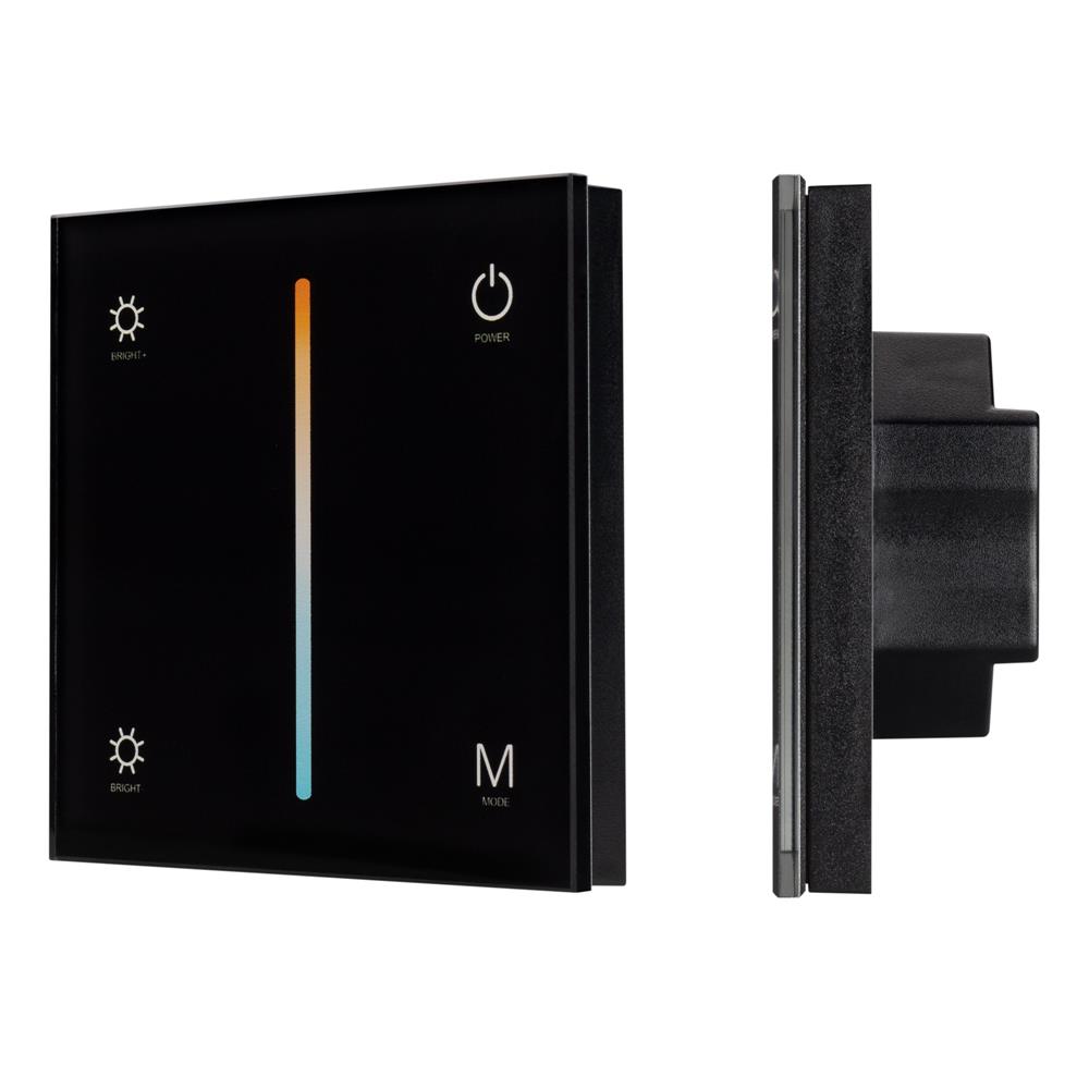 Панель Arlight SMART-P21-MIX-G-IN Black (12-24V, 4x3A, Sens, 2.4G)