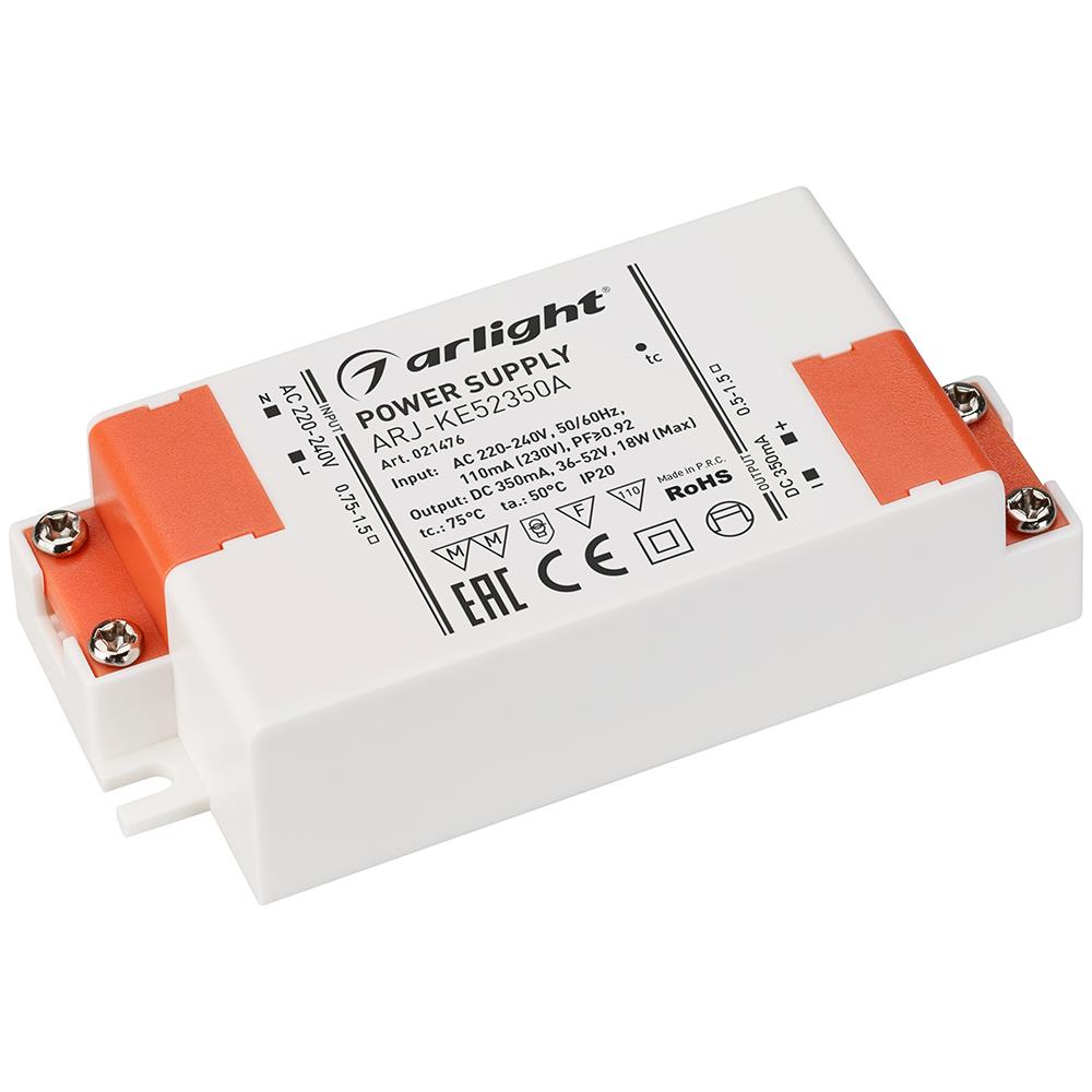 Блок питания Arlight ARJ-KE52350A (18W, 350mA, PFC)