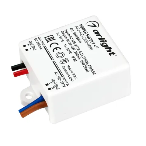 Блок питания Arlight ARJ-KE42350-MINI (15W, 350mA, PFC)