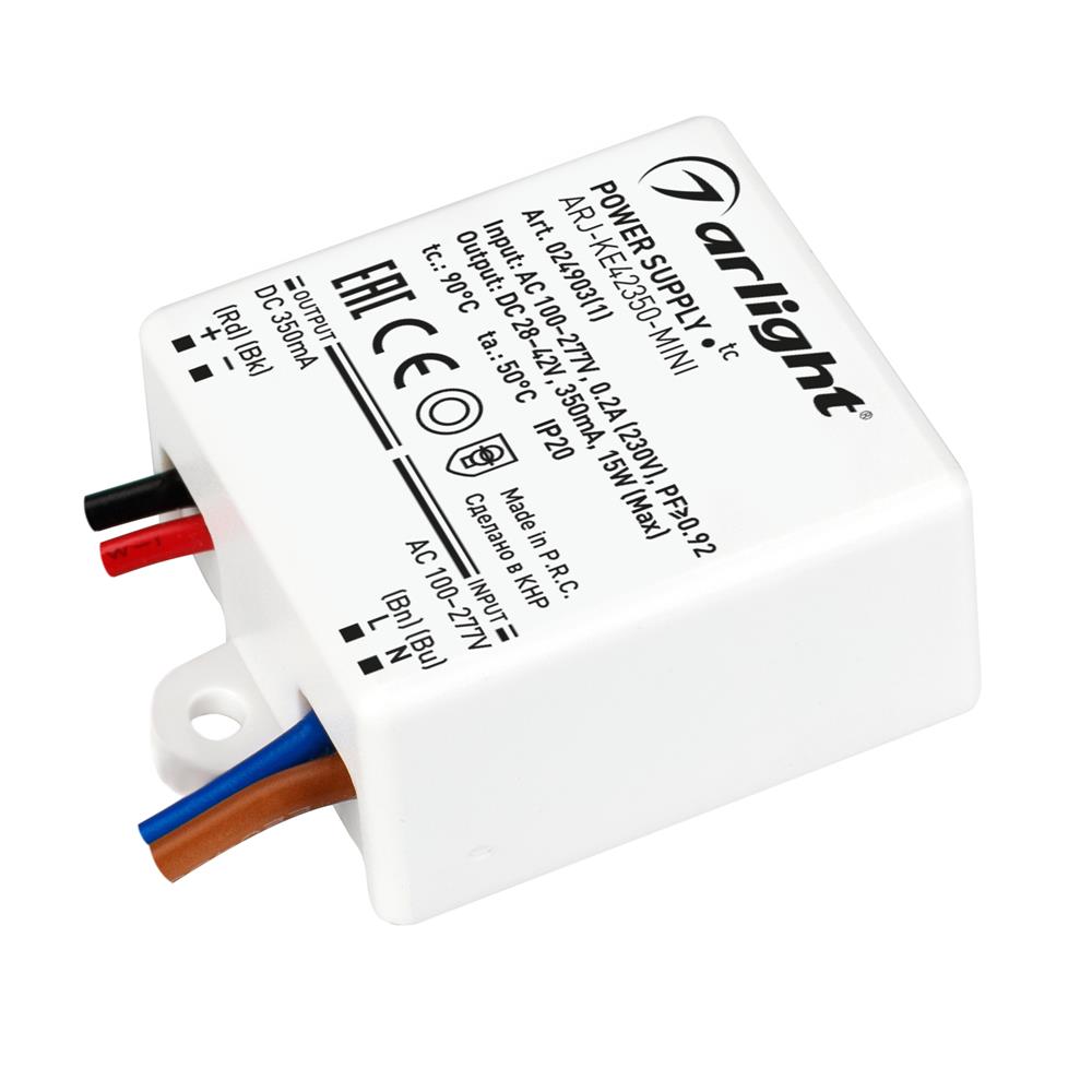 Блок питания Arlight ARJ-KE42350-MINI (15W, 350mA, PFC)