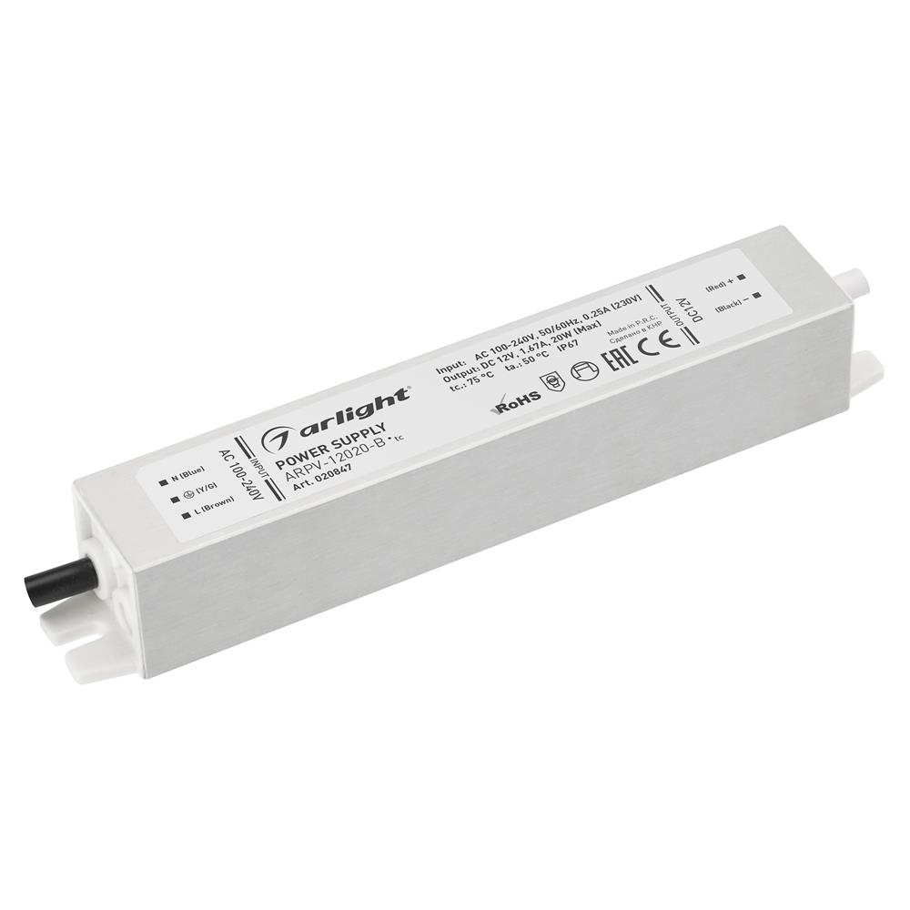 Блок питания Arlight ARPV-12020-B (12V, 1.7A, 20W)