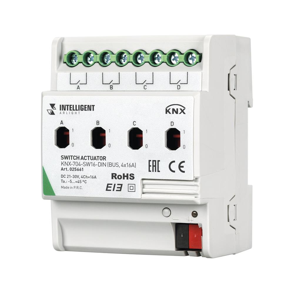 Релейный модуль Arlight KNX-704-SW16-DIN (BUS, 4x16A)