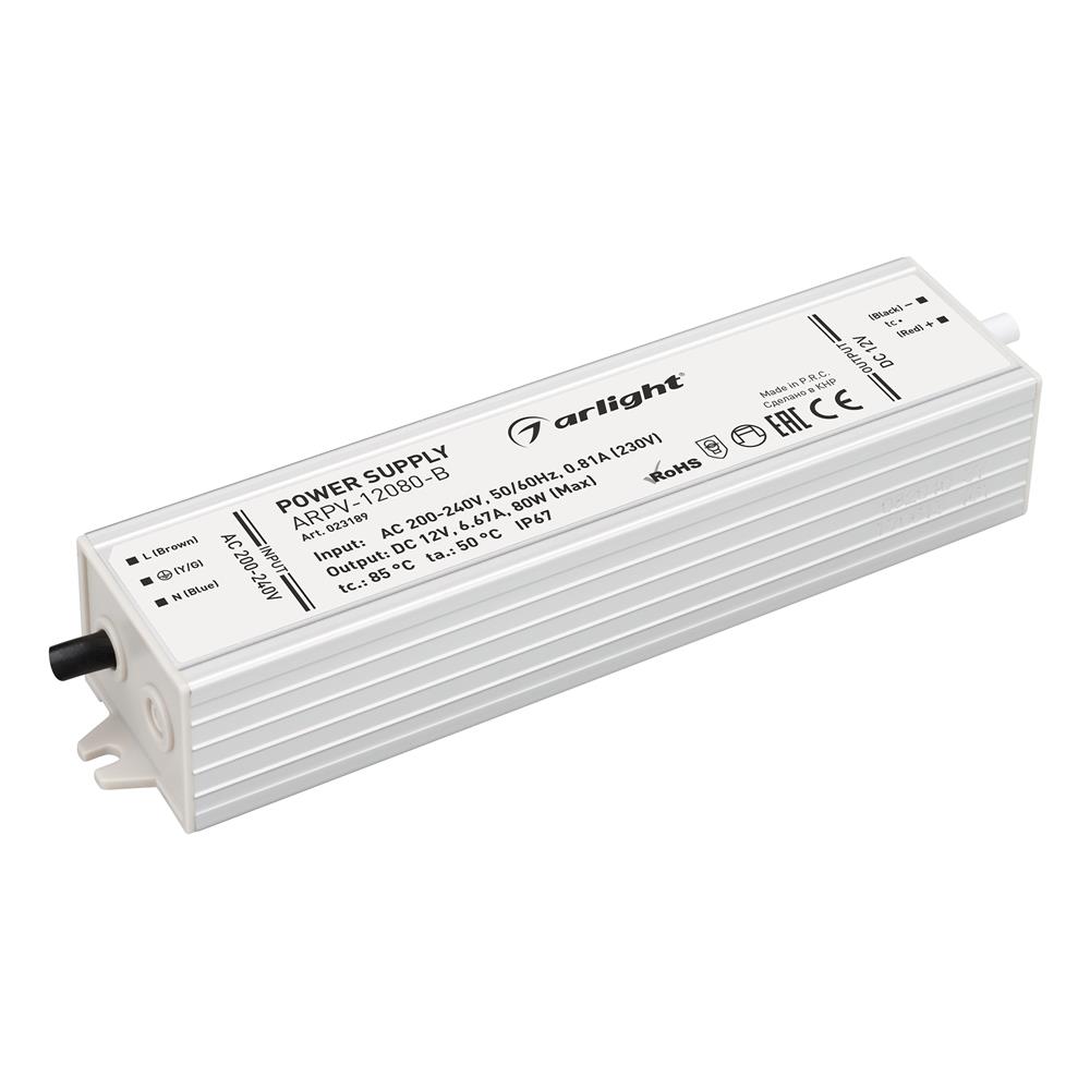 Блок питания Arlight ARPV-12080-B (12V, 6.7A, 80W)