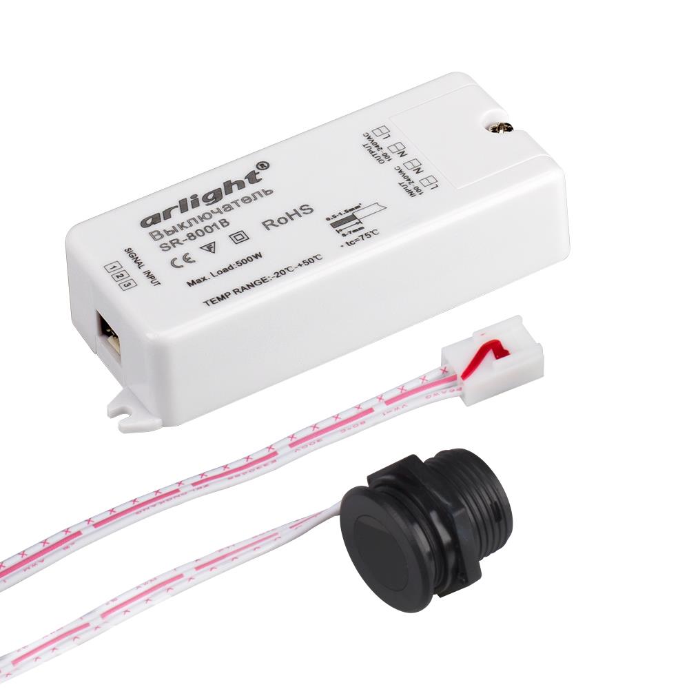 ИК-датчик Arlight SR-8001B Black (220V, 500W, IR-Sensor)