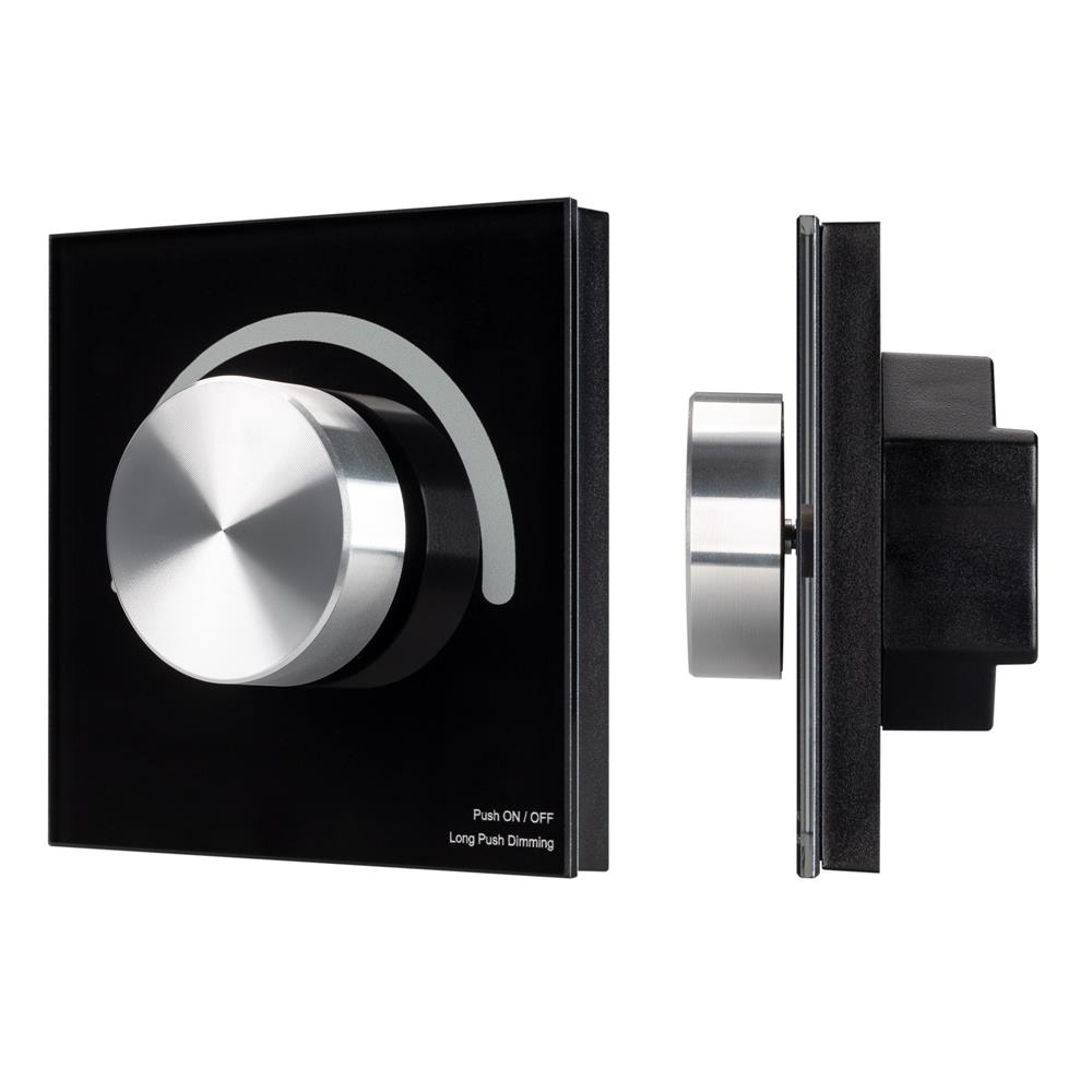 Панель Arlight SMART-P37-DIM-IN Black (230V, 1.2A, TRIAC, Rotary, 2.4G)