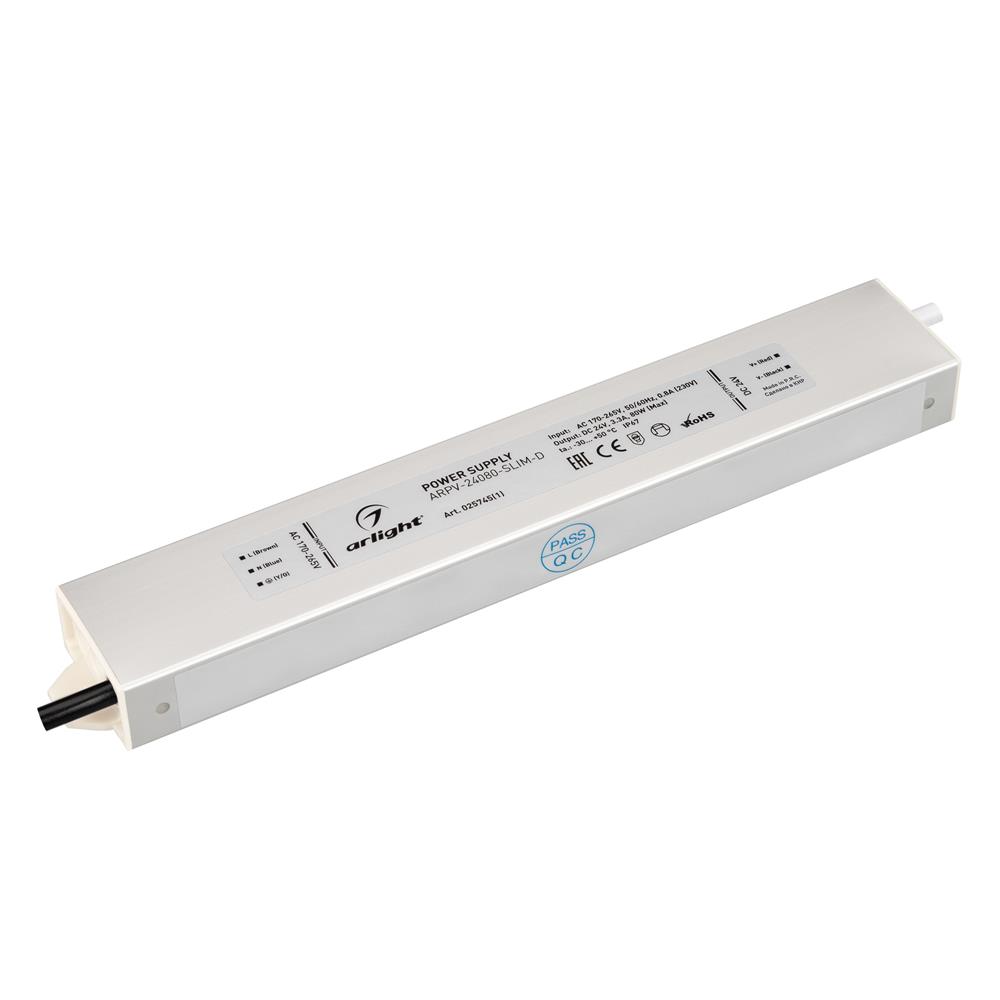 Блок питания Arlight ARPV-24080-SLIM-D (24V, 3.3A, 80W)