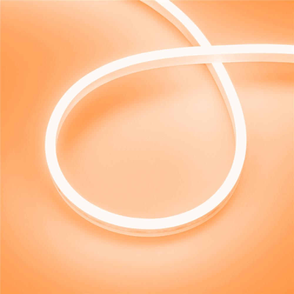 Светодиодная лента герметичная Arlight AURORA-PS-A120-12x6mm 24V Amber (10 W/m, IP65, 2835, 5m)