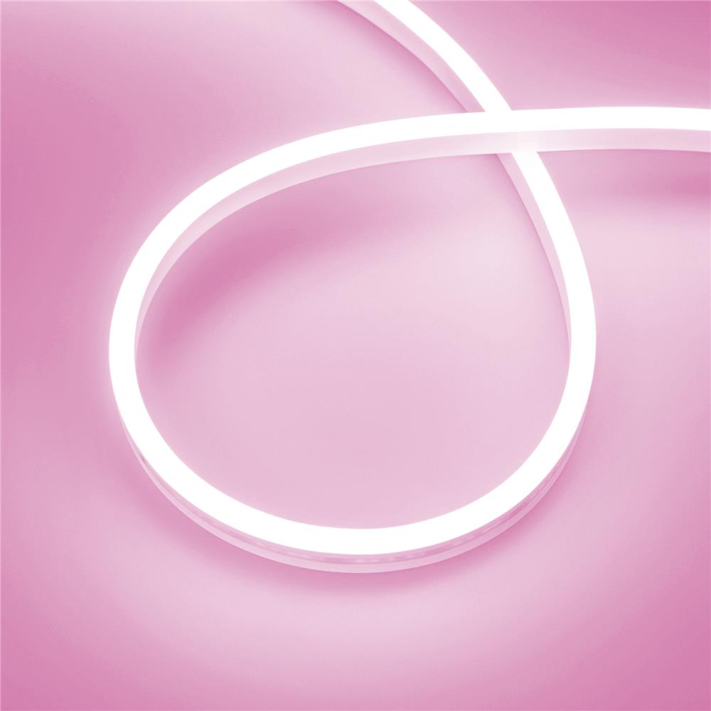 Светодиодная лента герметичная Arlight AURORA-PS-A120-12x6mm 24V Pink (10 W/m, IP65, 2835, 5m)