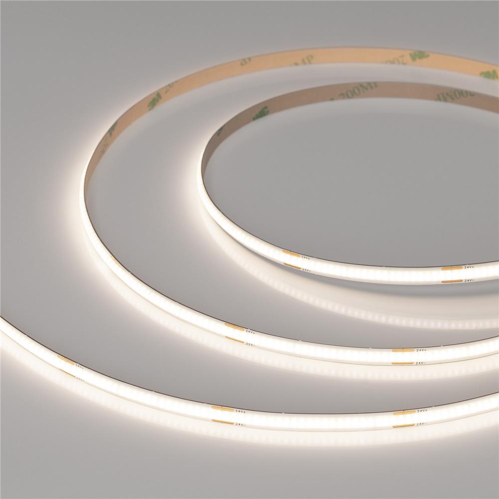 Светодиодная лента Arlight COB-X480-6mm 24V Warm3500 (6 W/m, IP20, CSP, 5m)