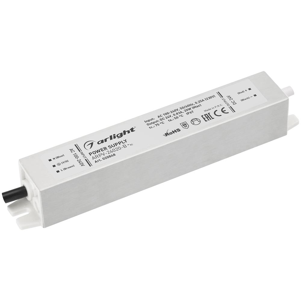 Блок питания Arlight ARPV-24020-B (24V, 0.8A, 20W)