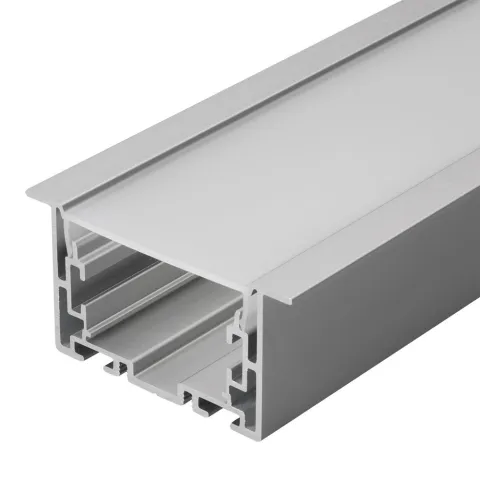 Профиль с экраном Arlight S2-LINIA69-F-2500 ANOD+OPAL