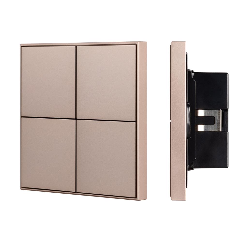 Кнопочная панель Arlight KNX-304-23-IN Champagne (BUS, Frame)