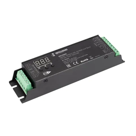 Декодер Arlight SMART-DMX512-305-63-RDM-SUF Black (12-48V, 5x4A, Terminal)