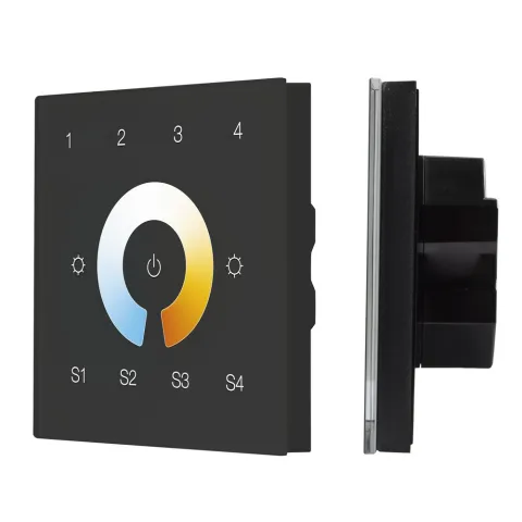 Сенсорная панель Arlight DALI-901-11-4G-4SC-MIX-DT8-IN Black (BUS/230V)