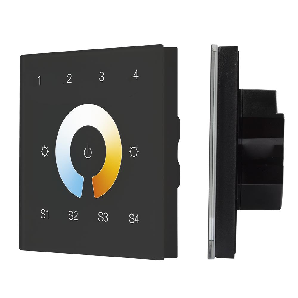 Сенсорная панель Arlight DALI-901-11-4G-4SC-MIX-DT8-IN Black (BUS/230V)