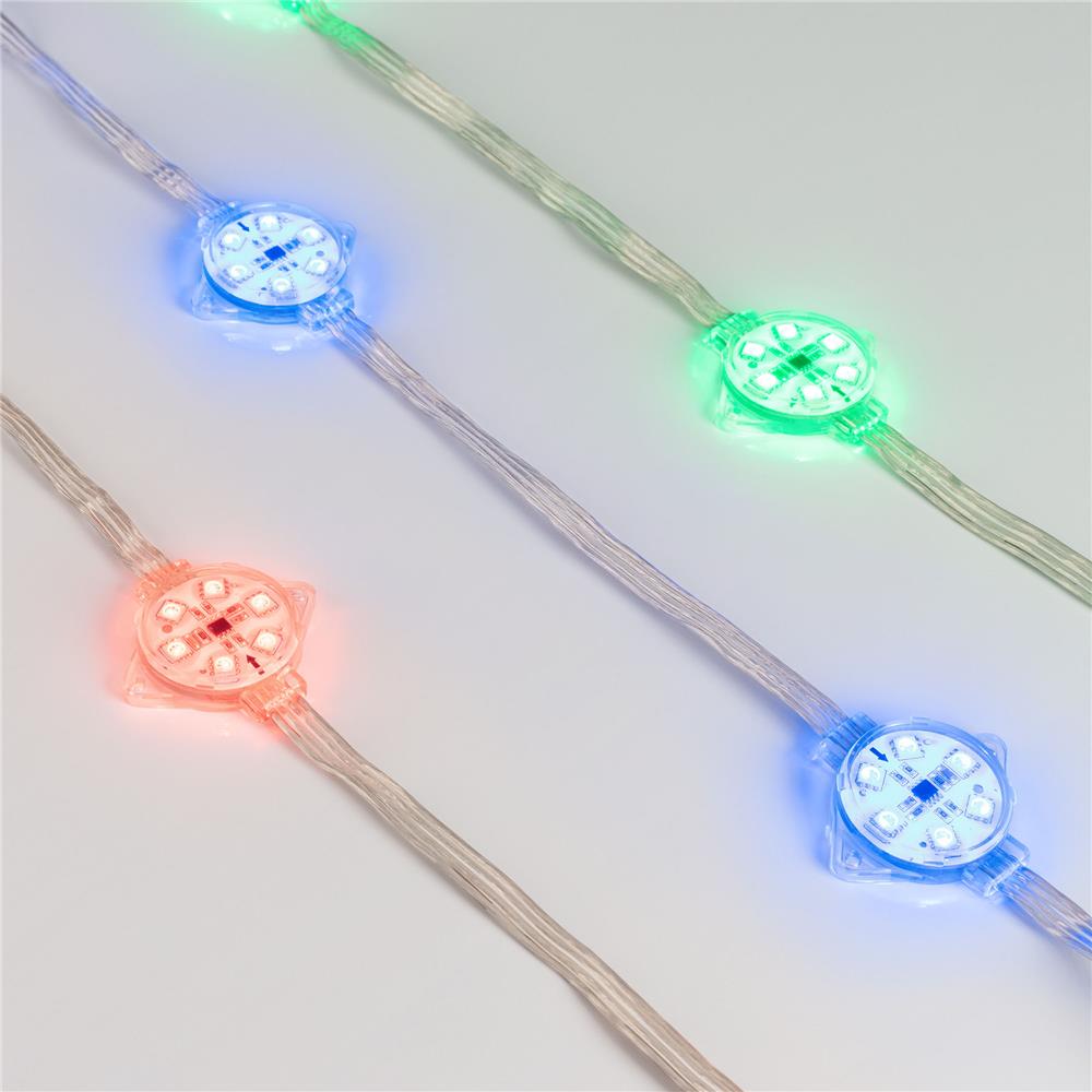 Модуль управляемый Arlight VISOR-SPI-5060-6-24V RGB 120deg (D40x12mm, 1.5W, IP68)