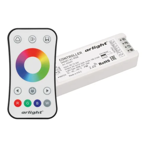Контроллер Arlight SMART-RGB-SET-RING (12-24V, 3x3A, ПДУ 2.4G)