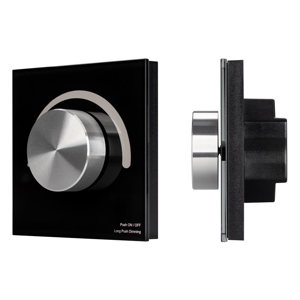 Панель Arlight SMART-P99-DIM-G-IN Black (230V, 1.5A, 0/1-10V, Rotary, 2.4G)