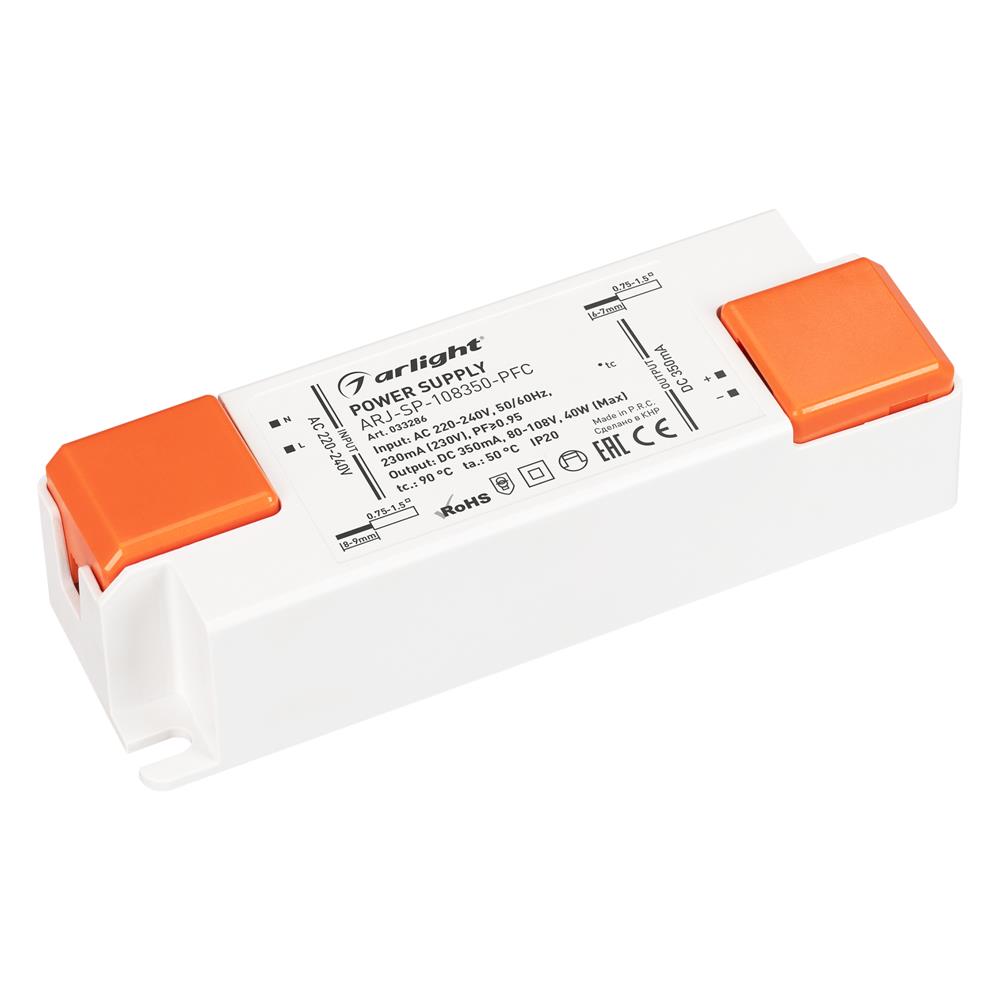 Блок питания Arlight ARJ-SP-108350-PFC (40W, 80-108V, 350mA)