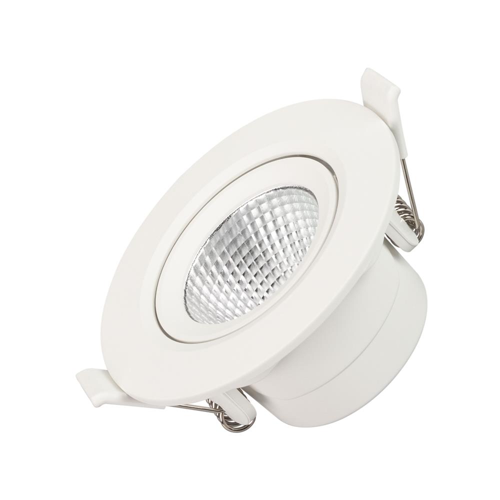 Светильник Arlight LTD-POLAR-TURN-R90-7W Warm3000 (WH, 36 deg, 230V)