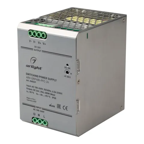 Блок питания Arlight ARV-DRP480-PFC-24 (24V, 20A, 480W)