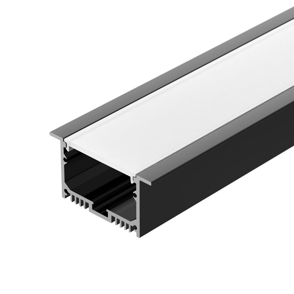 Профиль с экраном Arlight SL-LINIA62-F-2500 BLACK+OPAL