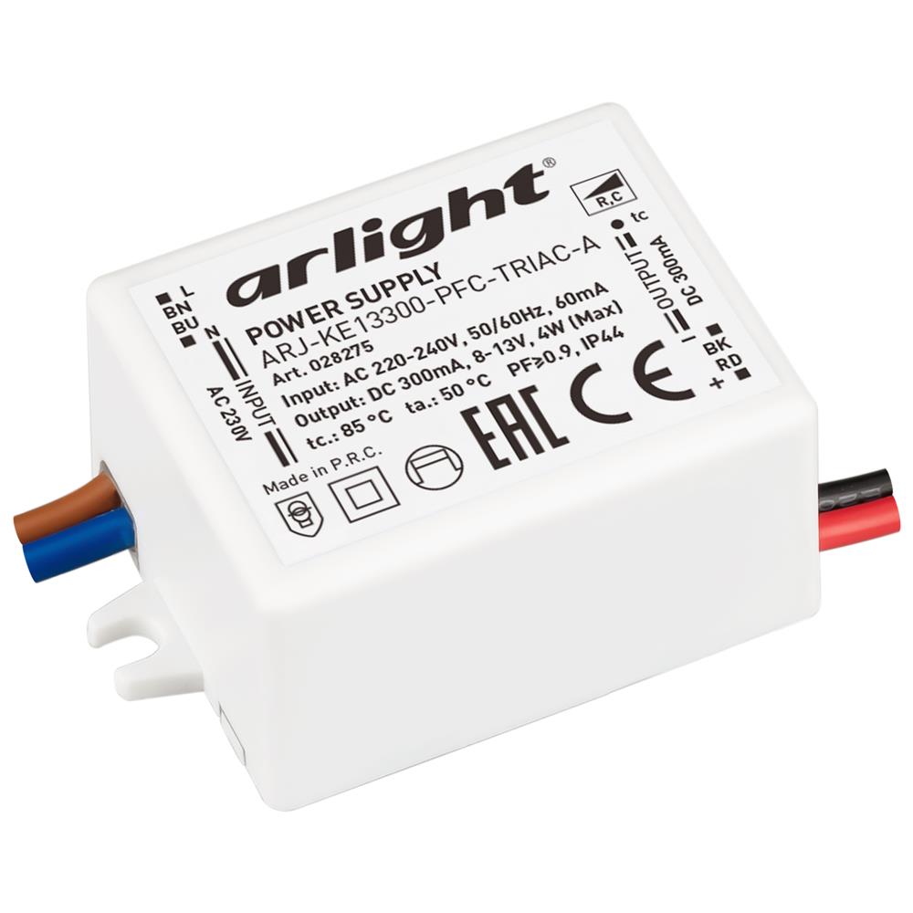 Блок питания Arlight ARJ-KE13300-PFC-TRIAC-A (4W, 300mA)