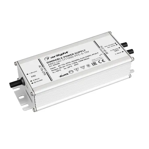 Блок питания Arlight ARPJ-UH-1711050-PFC-0-10V (120W, 69-171V, 1.05A)