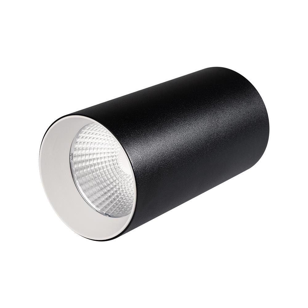 Светильник накладной Arlight SP-POLO-R85-1-15W Warm White 40deg (Black, White Ring)