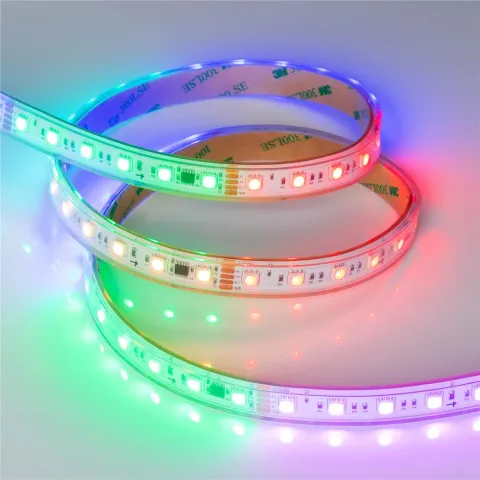 Светодиодная лента герметичная Arlight DMX-PS-B60-15mm 24V RGB-PX6 (15W/m, IP67, 5060, 5m)