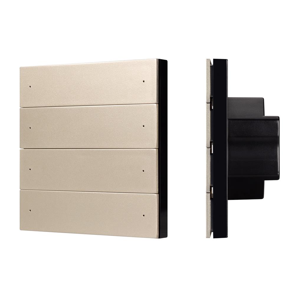 Кнопочная панель Arlight SMART-DMX512-801-22-8G-8SC-DIM-IN Gold (230V, 2.4G)