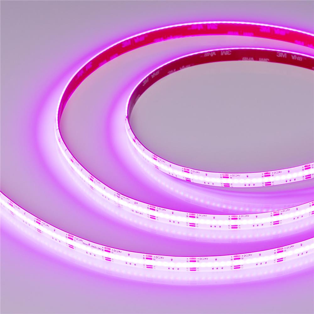 Светодиодная лента герметичная Arlight COB-SE-X840-10mm 24V RGB (16 W/m, IP65, CSP, 5m)