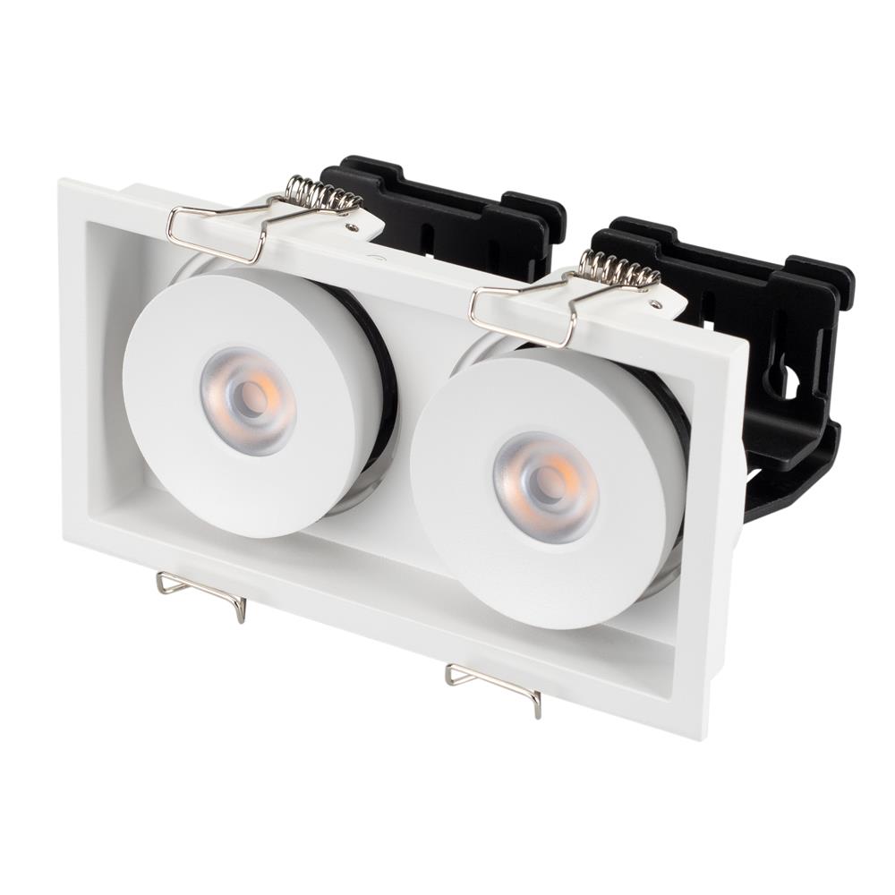 Светильник Arlight CL-SIMPLE-S148x80-2x9W Warm3000 (WH, 45 deg)