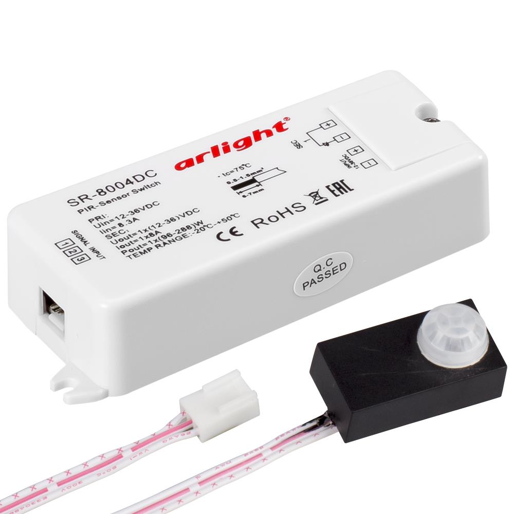 Датчик Arlight SR-8004-DC black (12-36V, 96-288W, PIR-Sensor)