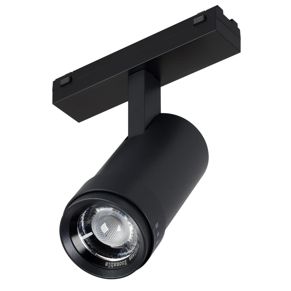 Светильник Arlight MAG-VIBE-SPOT-ZOOM-R47-10W Warm3000 (BK, 20-55 deg, 48V)