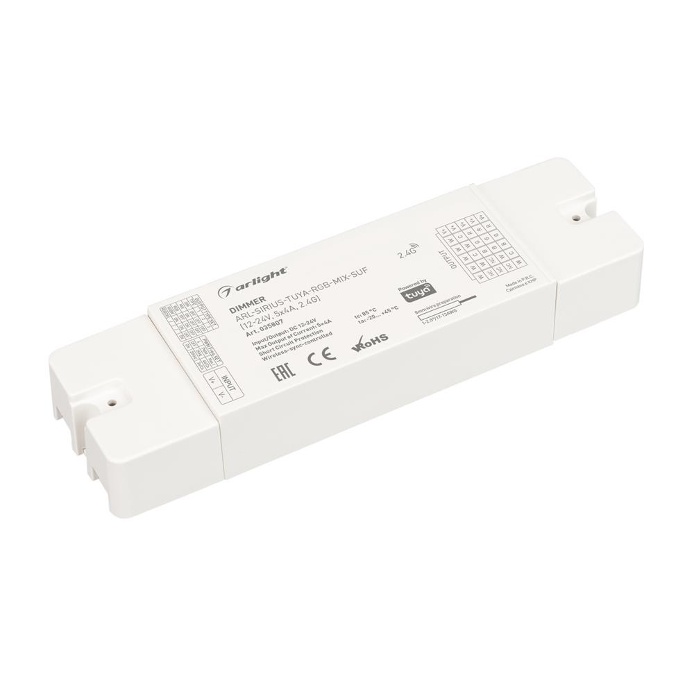 Диммер Arlight ARL-SIRIUS-TUYA-RGB-MIX-SUF (12-24V, 5x4A, 2.4G)