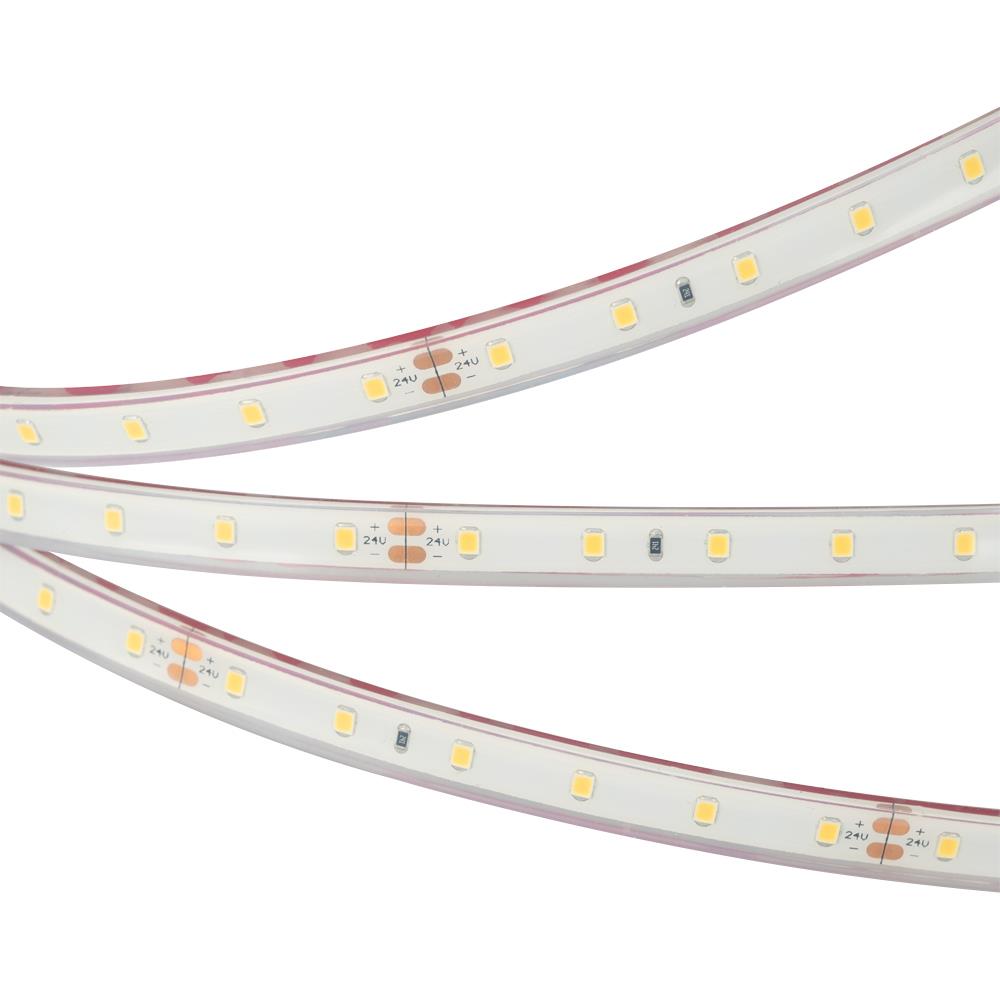 Светодиодная лента герметичная Arlight RTW-PFS-A60-11mm 24V Warm3000 (4.8 W/m, IP68, 2835, 5m)