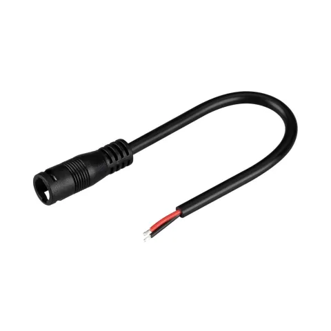 Коннектор выводной Arlight DC-MONO-2PIN-L150-F (JACK 5.5, LOCK)