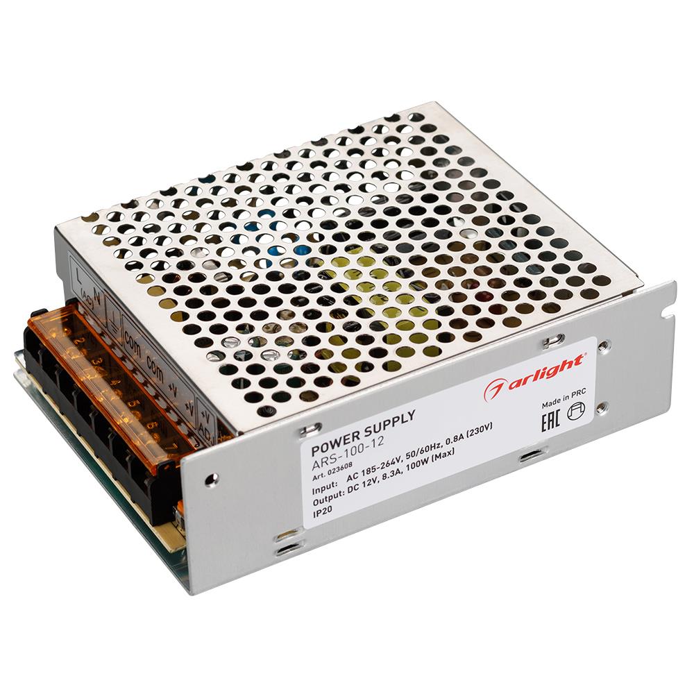 Блок питания Arlight ARS-100-12 (12V, 8.3A, 100W)